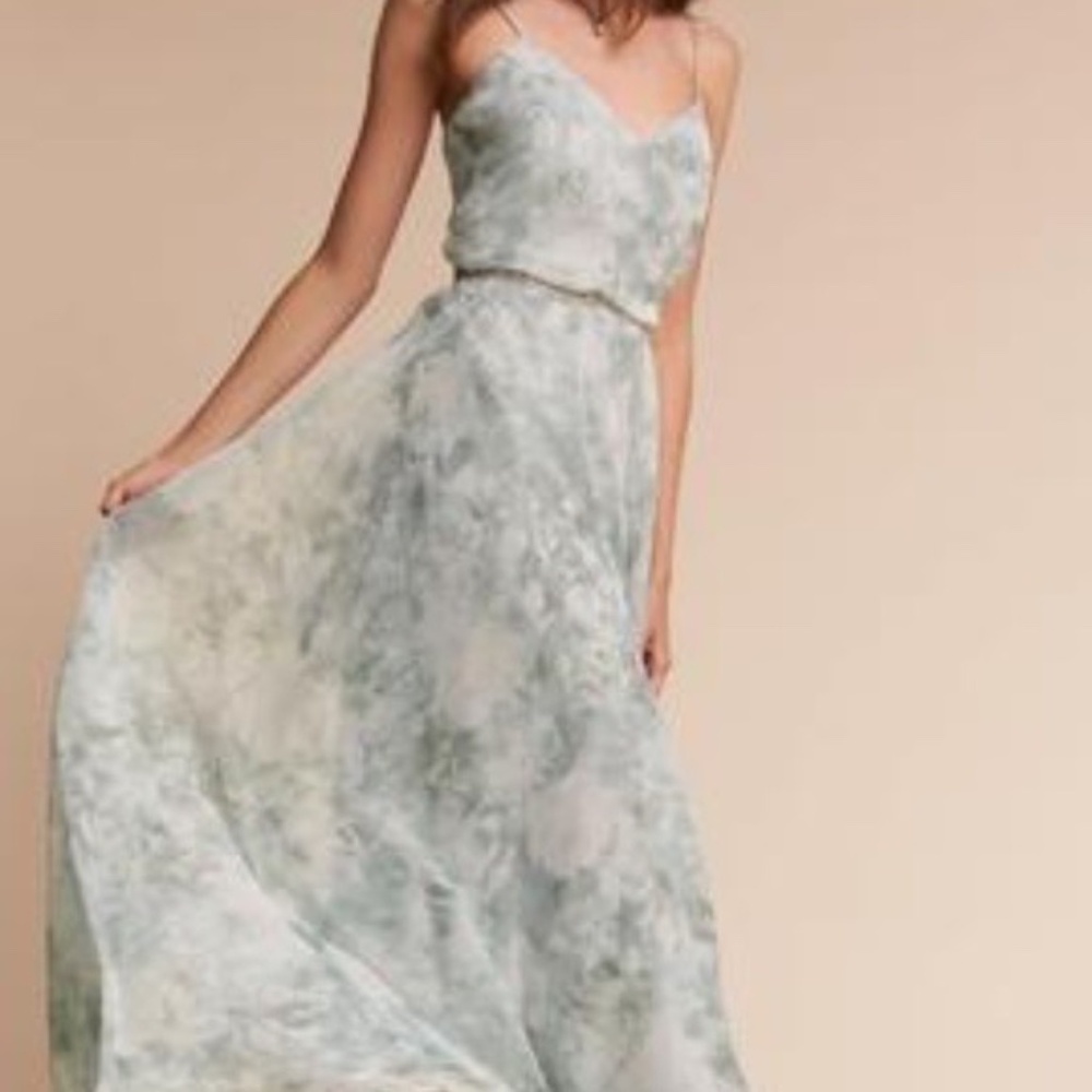 BHLDN Jenny Yoo Inesse Dress - Morning Morning Mist - US 6